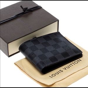 💯 Auth LOUIS VUITTON Damier Graphite Men’s wallet
